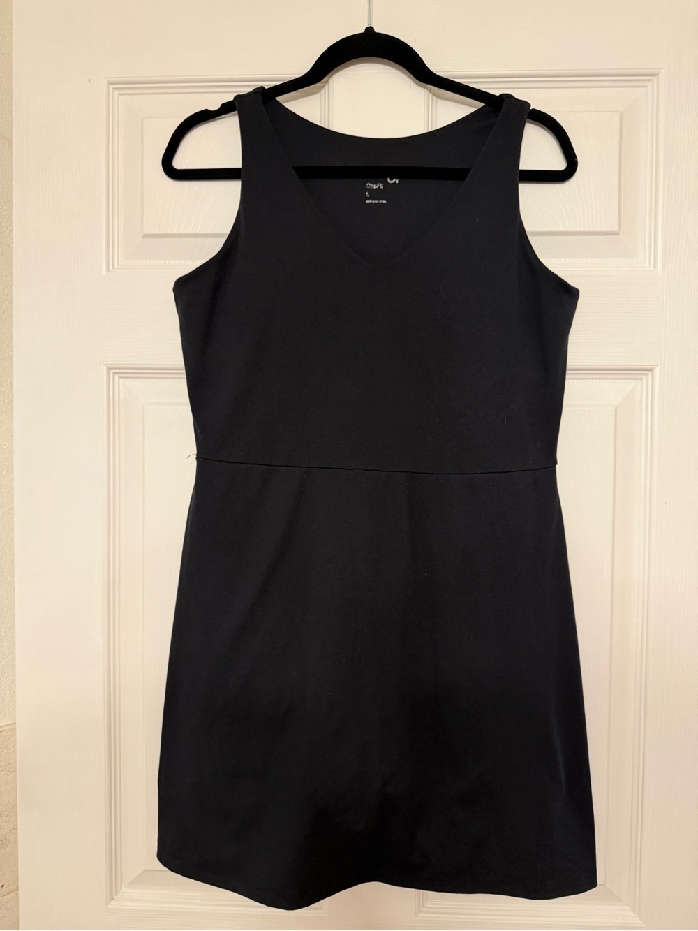 GAP Black Sleeveless V-Neck Mini Dress